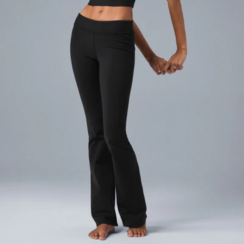 Alo Black Airbrush Bootcut Legging